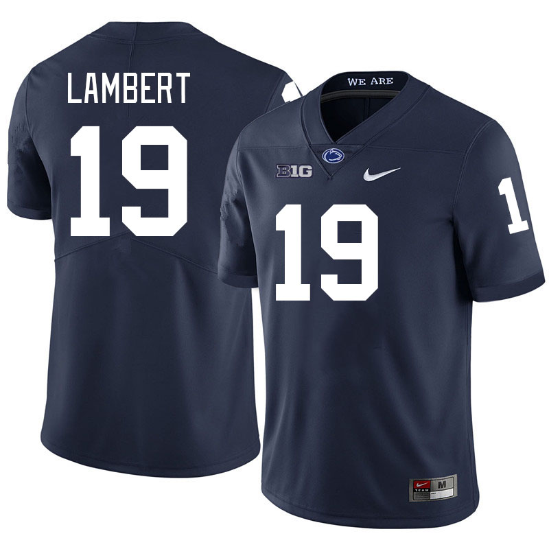 Men #19 Jack Lambert Penn State Nittany Lions College Football Jerseys Stitched-Navy